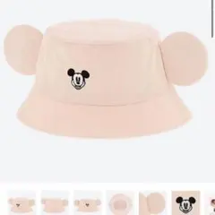 ディズニー ミッキーバケットハット ピンク