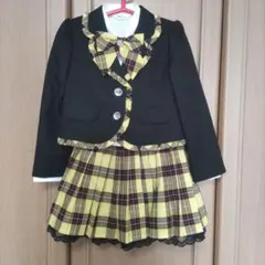 WHIP PARTY フォーマルドレス 黒・黄色・チェック　120