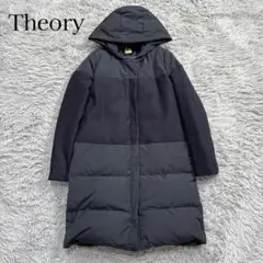 Theory セオリー ダウンコート ダブルボタン ダウン100% ブラック 黒 Theory luxe セオリー リュクス LOAD HORN リバーシブル ダウン