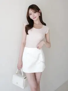 PAPILLON MONOGRAM KNIT TOP （LIGHT PINK）のサムネイル