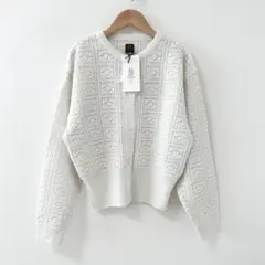 新品✨バトナー　GRASSY LACE CREW NECK CARDIGANのサムネイル