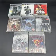 PS3 ゲームセット 8本 龍が如く5 バイオハザード コールオブデューティー他