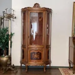 r140r124 イタリア製 美しいクラシックスタイル キュリオケース 象嵌