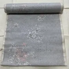 白大島　反物　紬　正絹　着尺　未使用　韓国　ヤケ有価格！