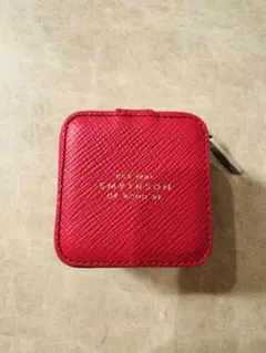 SMYTHSON ピンク レザー ポーチ セール】 SMYTHSON COSMETIC CASE レザーポーチ （ポーチ