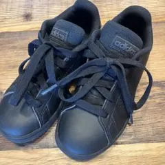 adidas ブラック スニーカー 18cm