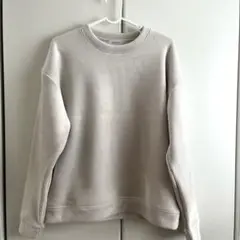 値下げ❗️裏起毛　あったかリブトレーナー