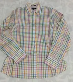 LANDS' END 長袖シャツ マルチカラー チェック柄のサムネイル