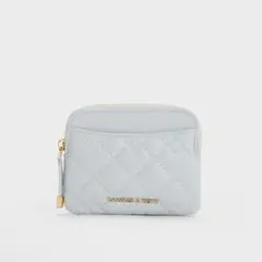 チャールズアンドキース　カードケース　フラグメントケース　財布　水色