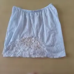ペチパンツ レース装飾 ライトブルー Lサイズのサムネイル