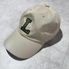 【ラコステ】ロゴ　キャップ　ベージュ