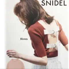 snidel バックオープンニット　バックオープンシアーニットプルオーバー