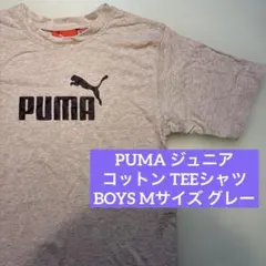 プーマ　Tシャツ ジュニア　M 半袖　メンズ　グレー　コットン　子供　綿　キッズ