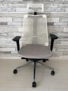 メッシュオフィスチェア ヘッドレスト付き
