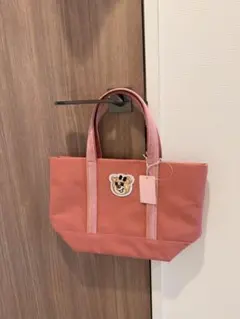 新品　フェイラー オールドテディワッペントートバッグ ラブラリー　ピンク　小