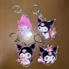 宇佐美 サンリオ マイメロディー クロミ アクリルキーホルダー 4個セット