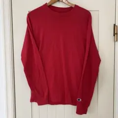Champion 赤 長袖カットソー　サイズS