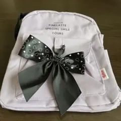 ピンクラテ　リボンつきリュック