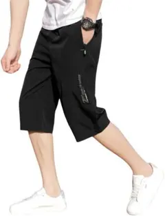 スポーツ ハーフパンツ メンズ 夏服 7分丈 速乾 ショートパンツ 短パン スウのサムネイル