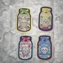 キャラクター ステッカー4枚セット ちいかわ くりまんじゅう うさぎ ハチワレ