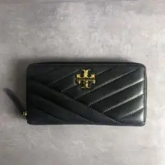 ✨️美品✨️ トリーバーチ キルティング レザー 長財布 黒 金ロゴ キラ KIRA