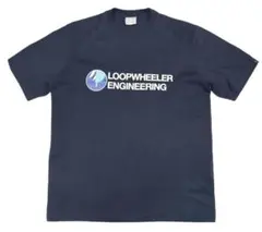 LOOPWHEELER ループウィラー 半袖 Tシャツ M ネイビー 古着