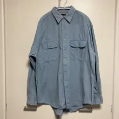 90s OLD GAP ワークシャツ　デカタグ　紺タグ