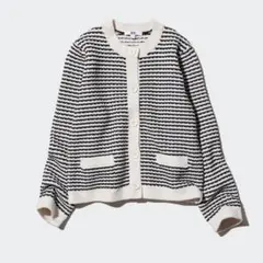 ユニクロ　ニットショートジャケット