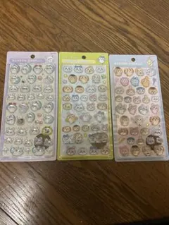 【正規品】ボンボンドロップシールちぃかわ3枚セット