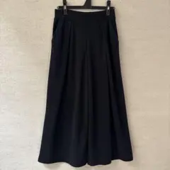 UNIQLO ユニクロ　ワイドパンツ 　スウェット　ガウチョパンツ　黒　M