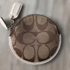 COACH コーチ シグネチャー コインケース 丸型