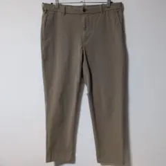 ユニクロ　EZYアンクルパンツ（コットン・ 2WAYストレッチ）　ベージュ　Ｌ