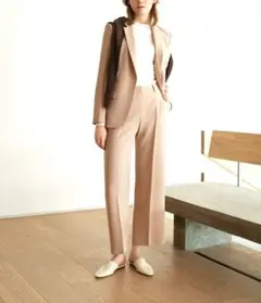 Theory　ワイドパンツ　美品　スラックス　ベージュ　セオリー　ボトム