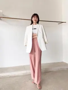 Whim Gazette オーバージャケット ホワイト