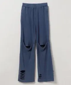 ★JEANASIS ジーナシス ダメージスリットウラケパンツ