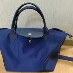 ロンシャンーネイビー ショルダーバッグ