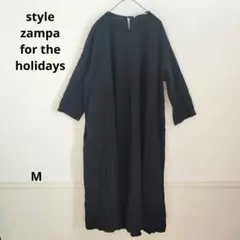 style zampa for the holidays 長袖 ロングワンピース