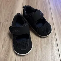 asics サンダル13cm キッズ　黒