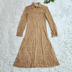 美品 ダイアンフォンファステンバーグ DIANE 長袖ワンピース 花柄