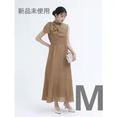 Rire Fete リルフェテ 新品未使用 ロングドレスワンピース シアー異素材