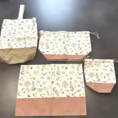 うさぎパネル生地 ハンドメイド ミニバック - メルカリ