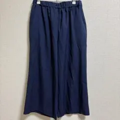 美品　パンツ　ズボンXL　ウエストゴム　ネイビー　ボトムス　シンプル　カジュアル