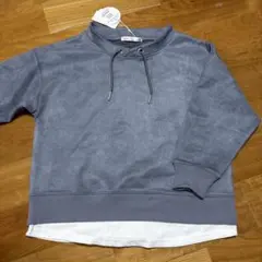 【新品】スウェットトレーナー レイヤード　ikka イッカ140