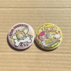 ナルミヤキャラクターズ　刺繍缶バッチ　２点