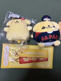 特価］サンリオ 色んな表情マスコット ポムポムプリン 3点セット