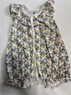 PETIT BATEAU 花柄ロンパース 12m