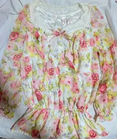 LIZLISA リズリサ チュニック シフォン 花柄 ペイズリー 00s 平成