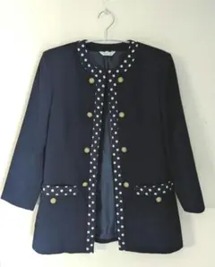 ヴィンテージ ビンテージ 花柄 ノーカラー ジャケット ネイビー ヴィンテージ ビンテージ 花柄 ノーカラー ジャケット ネイビー 2025年