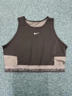 Nike Pro ショートタンクトップ　ブラック/グレー
