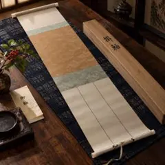 【✨特別セール10/14まで】 色紙掛け 掛け軸 ベージュ系 約125×32cm